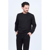 Metropolitan Erkek Bisiklet Yaka Sweatshirt M Siyah 1954970469819