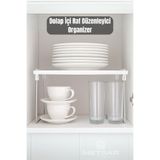 Metsar Home 1 Adet Çok Amaçlı Raf Tabak,Kupa,Bardak Rafı Organizer