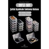 Metsar Home 20’li Set Şeffaf Ayakkabı Kutusu Erkek& Bayan– Ayakkabı Saklama Kutusu Düzenleyici Organizer