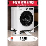 Metsar Home Titreşim Önleyici 4 Adet Beyaz Renk Çamaşır, Bulaşık Makinası Buzdolabı Titreşim Önleyici