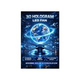 Metsatek 3D Hologram LED Fan 60CM - Siyah