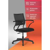 Metta Ergolife Sit Air Ofis Koltuğu | Tekerlekli, Yükseklik Ayarlı, Fileli, Siyah, Bilgisayar Sandalyesi -572.60.1.152