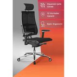 METTA Yoga 4DF Ergonomik Fileli Ofis Sandalyesi / Yönetici Koltuğu - AB.F.15.13A