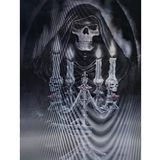 Mettoys 30 x 40 cm 5d Elmas Boyama 3 Farklı Resim Değişenli Halloween İskelet Tablosu