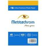 Mettzchrom 260gr 10x15cm Ultra Premium Parlak Fotoğraf Kağıdı 100 Sayfa Epson Hp Canon Uyumlu