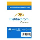 Mettzchrom A4 260G Parlak Inkjet Fotoğraf Kağıdı 100'lü Epson Hp Canon Uyumlu Fotoğraf Kağıtları