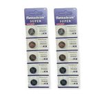 Mettzchrom Süper Düğme Pil 3V CR1620 Lityum 10'lu Paket CR-1620 Cr 1620