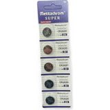 Mettzchrom Süper Düğme Pil 3V CR1620 Lityum 5'li Paket CR-1620 Cr 1620 - 5 Adet