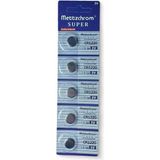 Mettzchrom Süper Pil Düğme 3V CR1220 Lityum 5'li Paket Super Cr 1220 Pil CR-1220 - 5 Adet