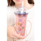 Meturas 450 Ml Polikarbon Planet Astronot Figürlü Dürbün Pipetli Bardak 20 10 Cm