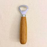 Meturas Ahşap Saplı Şişe Açacağı, Akasya Ağacı ve Paslanmaz Çelik, 15x3 cm, Ergonomik Tasarım, Bira ve İçecek Şişeleri için