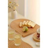 Meturas Oval Bambu Sunum ve Kesim Tahtası - 32.5 x 24.5 Cm, Çok Amaçlı ve Şık Tasarım