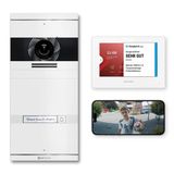 Metzler Vdm10 2.0 Değiştirilebilir İsim Plakalı Komple Görüntülü İnterkom Seti - Lan/Poe Bağlantısı - 1 Aile Evi İçin Hd Kameralı Ve Ekranlı Kapı İnterkomu, Beyaz, V2a Paslanmaz Çelikten Yapılmış