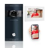 Metzler Vdm10 2.0 Komple Görüntülü İnterkom Seti - Lazer Gravür İsim Plakalı - Lan/Poe - 1 Aile Evi İçin Hd Kameralı Kapı İnterkomu, Akıllı Telefon Uygulaması, V2a Paslanmaz Çelikten Yapılmış Antrasit