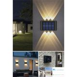 Mevafa 6ledli Solar Duvar Lambası Aplik Güneş Enerji Gün Işığı 2 Li Set