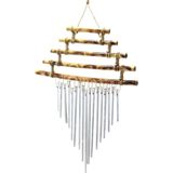 Mevafa Bambu 5 Katlı Metal Rüzgar Çanı