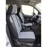 Mevas Favori Serisi Gri Fiat Fiorino Ile Uyumlu Tam Set Oto Koltuk Kılıfı Arka Koltuk 2+1 - Tüm Yıllar - Gri - Siyah