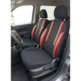 Mevas Favori Siyah K Serisi Ford Connect İle Uyumlu Tam Set Oto Koltuk Kılıfı Arka Koltuk 2+1