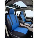 Mevas Veloce Mavi Serisi Fiat Fiorino Koltuk Kılıfı Tam Set Arka Koltuk Bütün - Tüm Yıllar - Mavi - Siyah