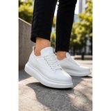 Mevese Lexa Cilt Deri Erkek Günlük Sneaker Ayakkabı - Beyaz