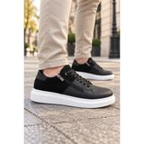 Mevese Roirraw Bağcıklı ve Fermuarlı Süet Erkek Günlük Sneaker Ayakkabı - Siyah - Siyah Süet