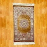Mevlana Bazaar Lüks Mihraplı Madalyon Desenli 300 X 400 CM İpek Halı