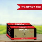 Mevlana Çay Saf Yaprak Çay Golden Tea 1000 gr 10 Adet × 1 Koli - 10 kg