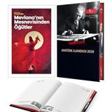 Mevlana Özlü Sözler - Kahraman Yusufoğlu ve 2026 Atatürk Ciltli Ajanda