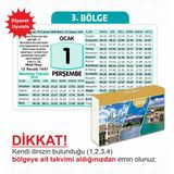 Mevlana Takvimi Mevlana 2026 Yapraklı Blok Duvar Takvimi – Mavi, 13x8.5 cm, Ayet ve Hadisli, 3. Bölge Dağıtım, 1 Adet