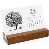 Mevsim Ağaçlar Masa Takvimi | 2026 Masa Takvimi - 10x15 cm - Renk