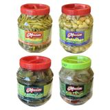 Mevsim Turşu Seti, Acı Biber, Biberiye, Salatalık ve Karışık Turşu, 1350 gr, 4'lü Paket
