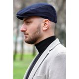 Mevsimlik Erkek İtalyan Kasket Lacivert 7811