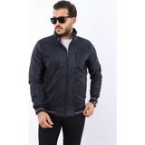 Mevsimlik Erkek Mont & Ceket Klasik Fermuarlı Lacivert - XL - 08L-Lacivert
