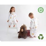 Mevsimlik/Kışlık Çocuk Uyku Tulumu, Çift Katlı Müslin Çocuk ve Bebek Uyku Tulumu 1Tog - Harfler - 6 - 12 Ay