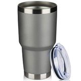 MEWAY 30oz Bardak Çift Duvar Vakum Yalıtımlı Seyahat Kupası, Kapaklı Paslanmaz Çelik Bardak, Soğuk ve Sıcak İçecekler için Dayanıklı Toz Boya Yalıtımlı Kahve Fincanı (Soğuk Gri, 1 PAKET)