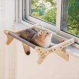 MEWOOFUN Kedi Penceresi Levrek Kedi Pencere Hamak Oturağı, İç Mekan Kediler için Sağlam Ayarlanabilir Sabit Kedi Yatağı, Her Yerde Güneşlenmeyi Sağlar, Yer Tasarrufu Sağlar, Yıkanabilir 40 lbs'ye Kadar Tutar