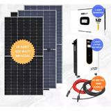 Mexxsun 12Kw Premium 48V Solar Paket Sistem | 51,2V 300Ah Lifepo4 Lityum Akü + Alfa 620W Bifacial Güneş Paneli + 6Mm Kablo + Nakliye