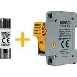 Mexxsun 32A 1000V DC Sigorta + Sigorta Yuvası Yüksek Güvenilirlik ile Güneş Enerjisi Koruması - 32 A