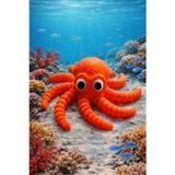 Mey 3D Design Mey3Ddesign Ahtapot Oyuncak, Renkli, Eklemli Ve Hareketli Kollara Sahip, Çocuğunuzun Yeni Favorisi