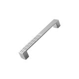 Mey İthalat 10 Adet Bihter Desenli Metal Mobilya Mutfak Dolabı Çekmece Dolap Kapak Kulpu Kulp Kulbu Krom 128 mm