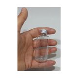 Mey İthalat 10 Adet Boş Tıpalı Gümüş Renk Kapaklı Doldurulabilir Plastik Kolonya ve Parfüm Şişesi 50 ml 8697431712384 - Renkli