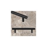 Mey İthalat 10 Adet Rosemary Mobilya Mutfak Çekmece Dolap Kapak Kulpu Kulbu 128 mm Mat Siyah Metal Kulp (10 Adet)