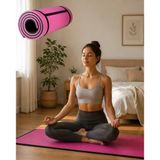 Mey İthalat® 10 Mm Pilates Ve Egzersiz Matı Kaydırmaz Taban Konforlu Spor Minderi Hafif Taşınabilir