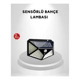 Mey İthalat® 100 LED Güneş Enerjili Bahçe Lambası – PIR Sensörlü, IP65 Su Geçirmez Dış Mekan Aydınla