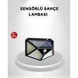 Mey İthalat® 100 Led Güneş Enerjili Bahçe Lambası – Pır Sensörlü, Ip65 Su Geçirmez Dış Mekan Aydınlatma