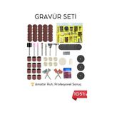 Mey Ithalat® 105 Parça Profesyonel Çok Amaçlı Zımpara Taşlama Gravür Kesme Cilalama Uç Seti Dremel - Seçenek