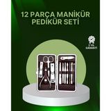 Mey İthalat® 12 Parçalık Özel Deri Çantalı Kişisel Bakım Seti