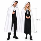 Mey İthalat® 120 Cm Beyaz Kapüşonlu Uzun Hayalet Pelerin