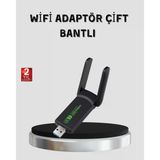 Mey İthalat® 1200 Mbps Dual Band Wifi Adaptör – 5.8G & 2.4G Çift Antenli
