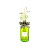 Mey İthalat 180 ml Yeşil Cam Şişe Çiçek Bambu Çubuklu White Jasmin Oda Kokusu - Çok Renkli
